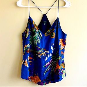 JCrew 100% Silk “Carrie” Tank, Royal Blue, Size 6
